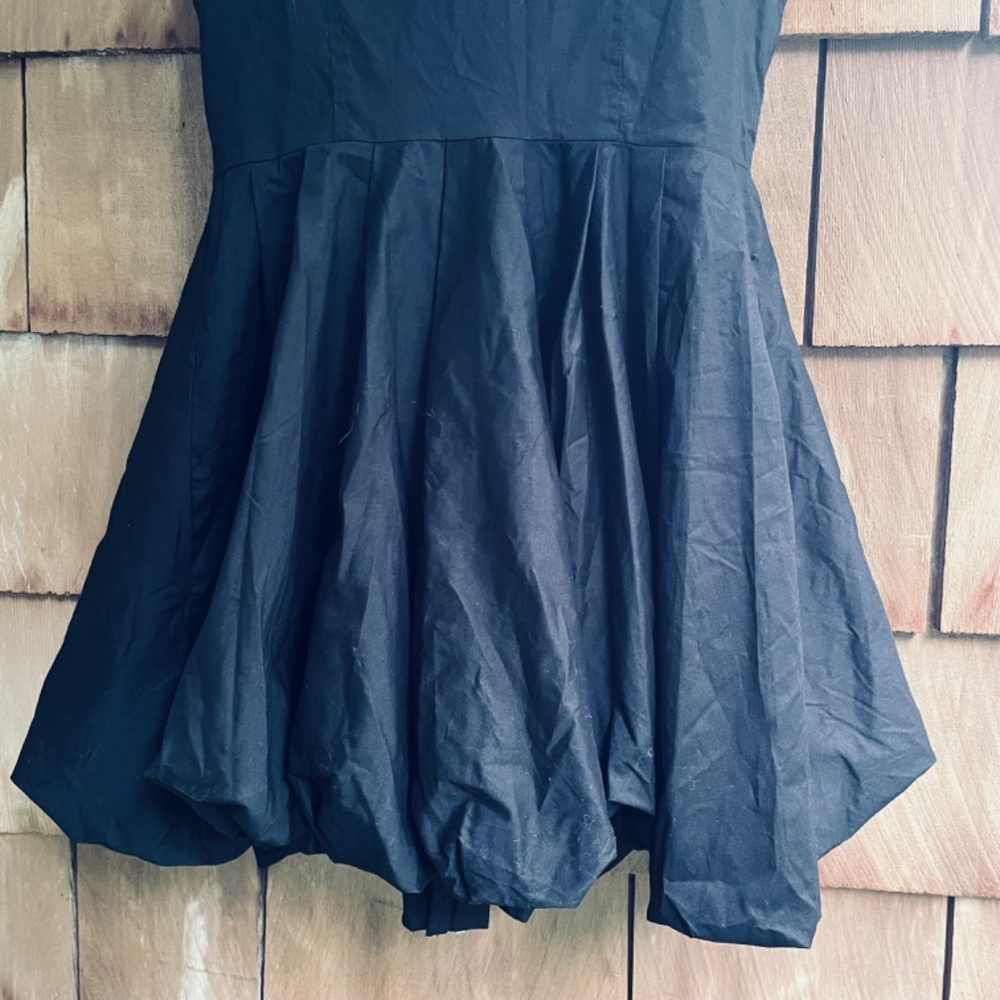 Steve MaddenWomen's Haiden Bubble-Hem Fit & Flare Black Dress Size M - Picture 16 of 16